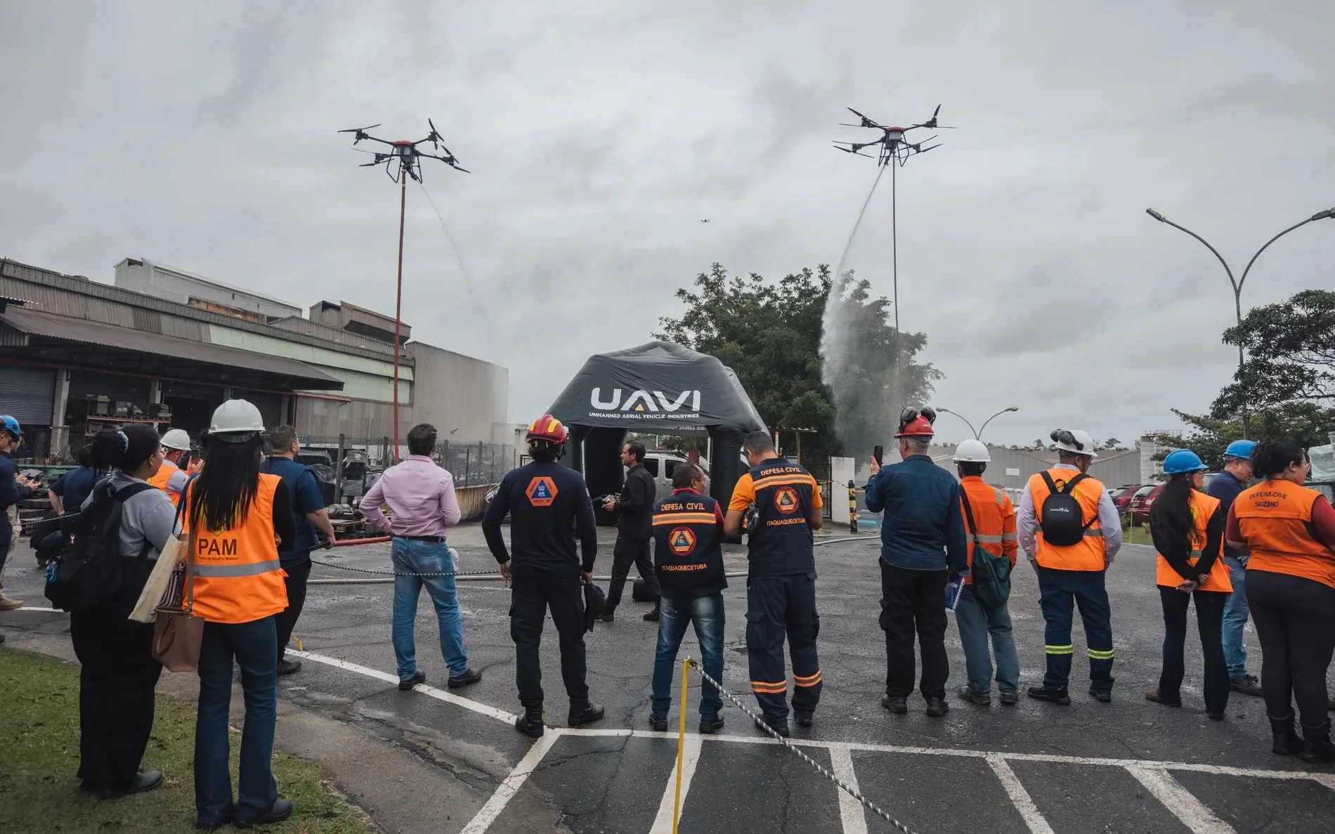 Operação real da UAVI com equipes técnicas e órgãos públicos