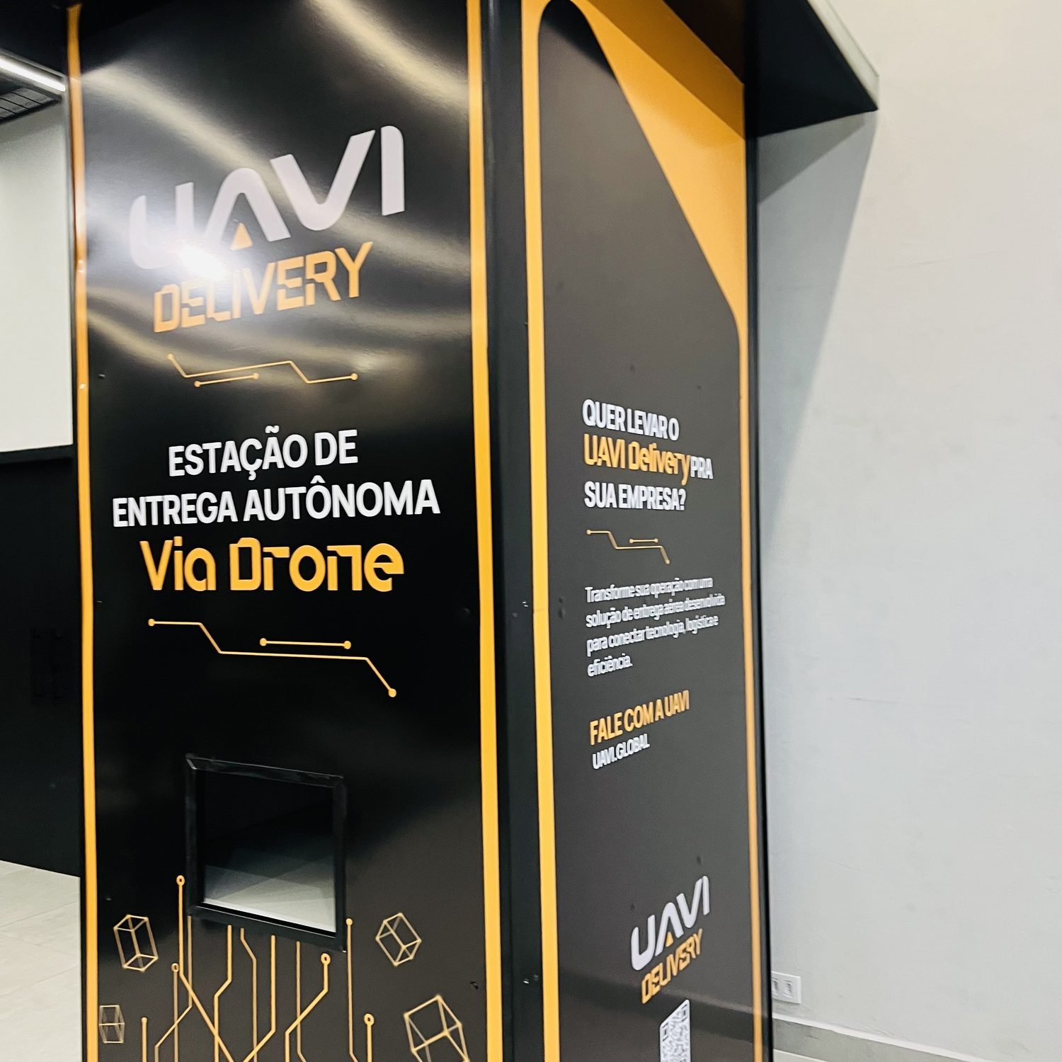 Detalhe da estação UAVI Delivery